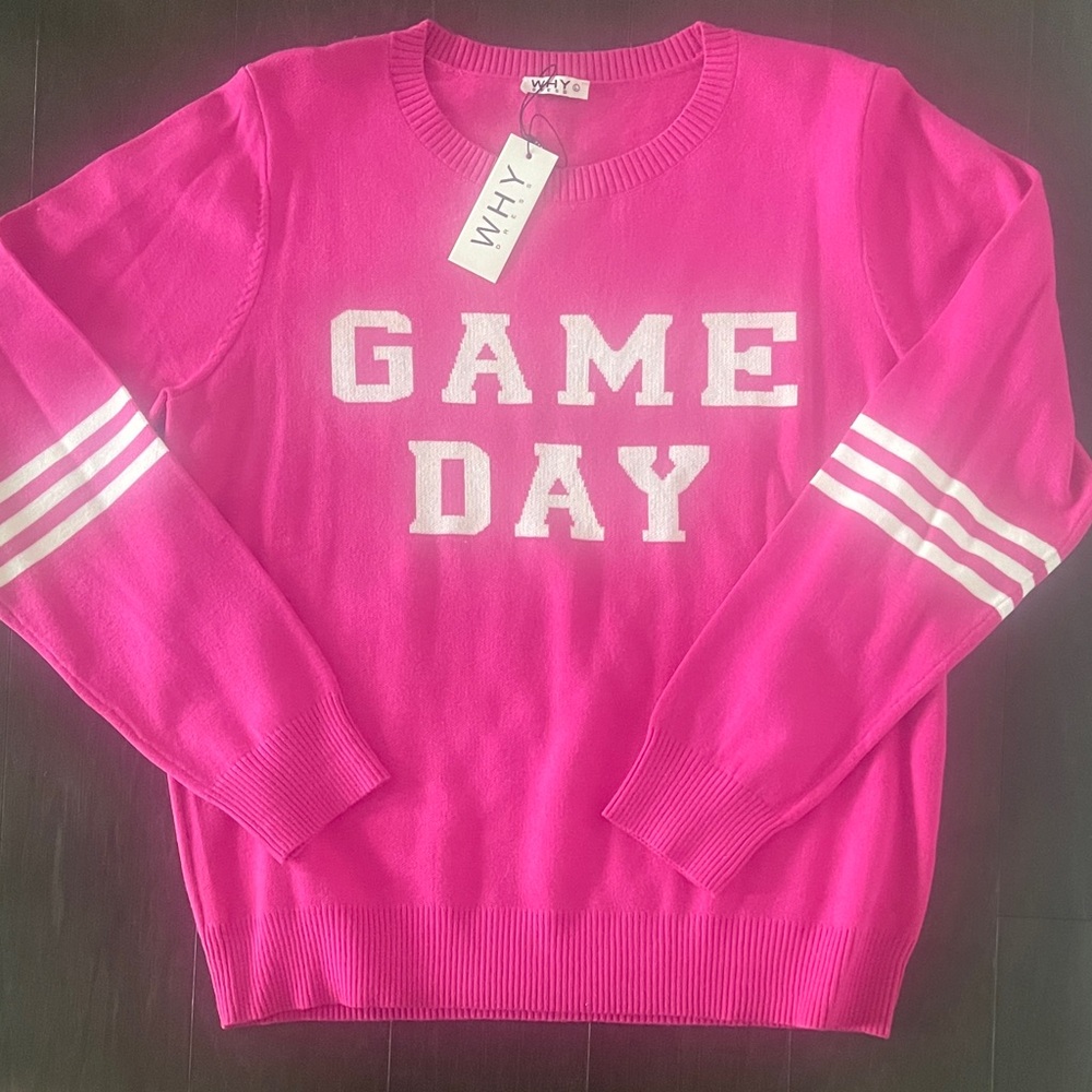 Women's Vibrant Pink Crew Neck Sweater